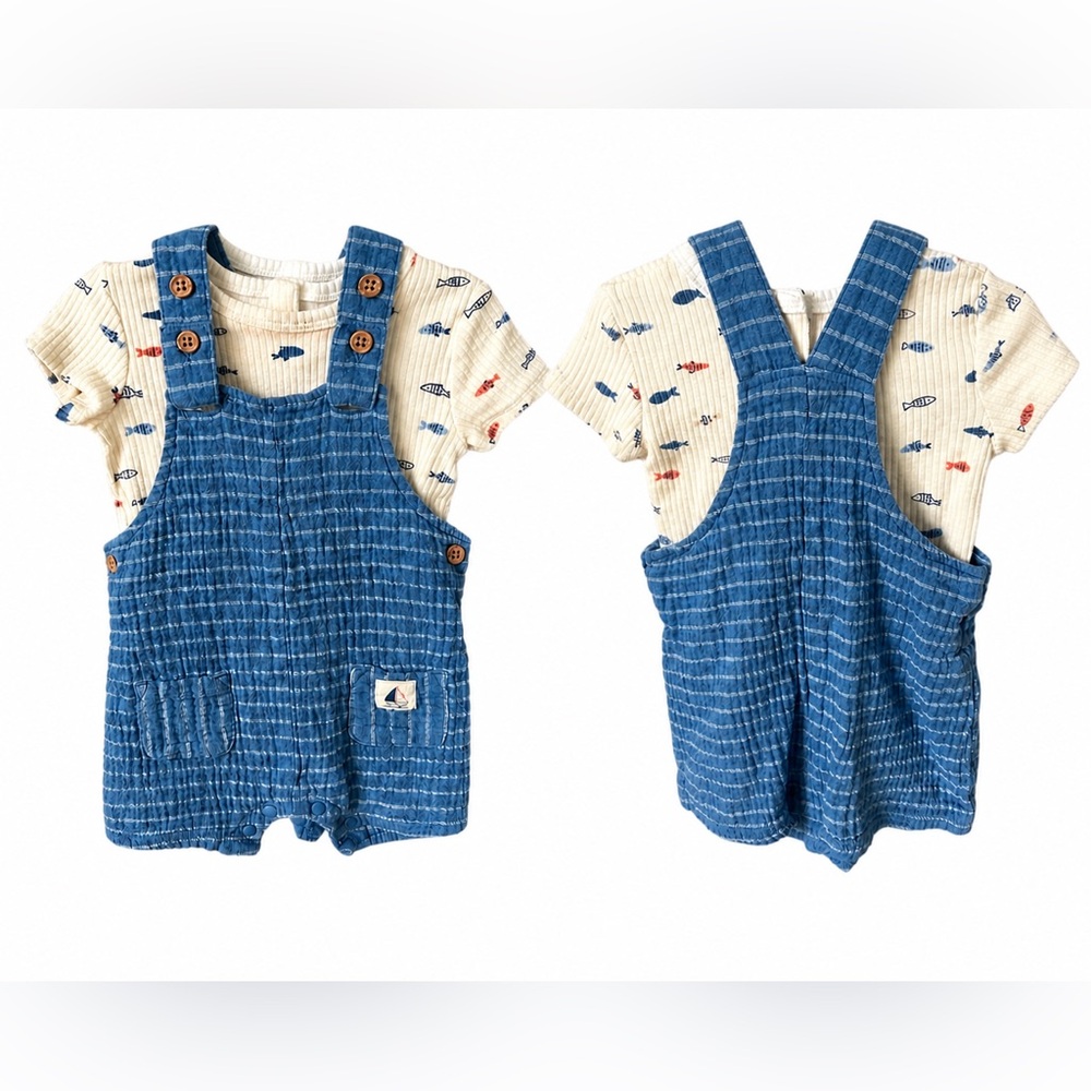 Baby Boy 9M Clothing Bundle | Carter’s + Mixed Brands | 6 Piece Outfit Set - Picture 5 of 13